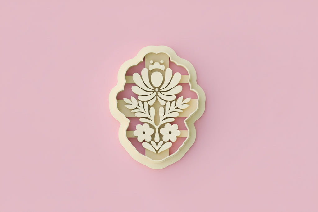 Emporte-pièce motif floral bohème ajouré – bijoux pâte polymère – 25 à 45 mm – EP-226