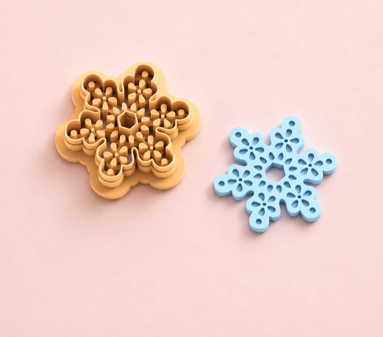 Emporte-pièce Flocon de neige ajouré – 25 à 45 mm – EP-662