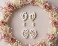 Lot de 2 emporte-pièces pour boucles d’oreilles – Formes organiques ajourées gauche droite – DIY argile polymère. EP-40