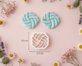 Emporte-pièce pour boucles d’oreilles – DIY bijoux – Forme tressée graphique – 1 pièce. EP-43
