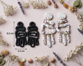 Lot de 2 emporte-pièces pour boucles d’oreilles – Forme graphique ajourée – DIY argile polymère. EP-56