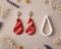 Emporte-pièce pour bijoux – DIY boucles d’oreilles – Forme goutte – 4,8 cm. EP-01
