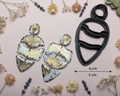 Emporte-pièce pour boucles d’oreilles – Forme géométrique ajourée – DIY argile polymère