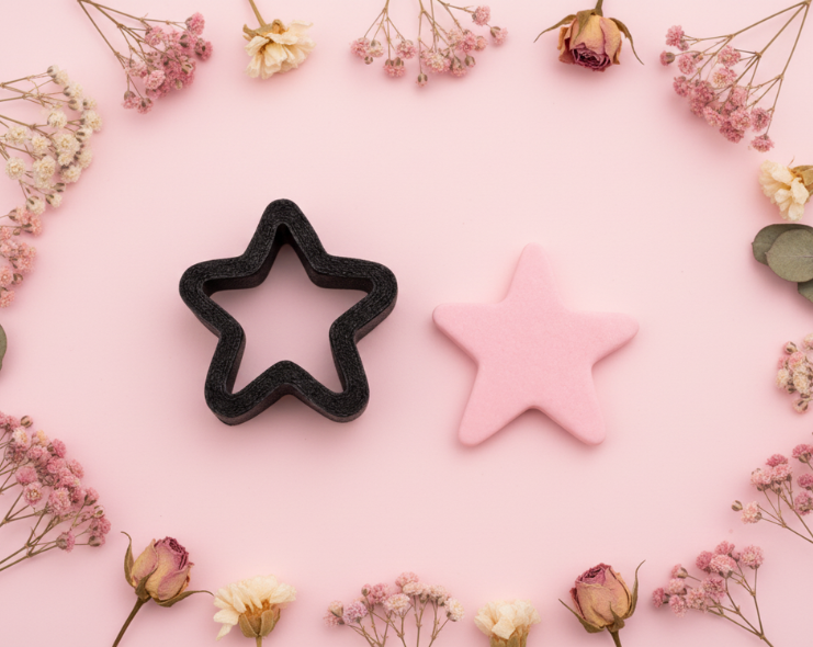 Emporte-pièce bijoux pâte polymère étoile – outil DIY boucles d’oreilles – 20 à 50 mm – fabriqué en France EP-113