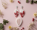 Emporte-pièce pour bijoux – DIY boucles d’oreilles – Forme feuille ajourée – 4 cm. EP-40