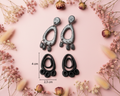 Lot de 2 emporte-pièces pour boucles d’oreilles – Formes graphiques ajourées – DIY argile polymère. EP-58