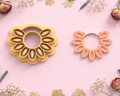 Emporte-pièce fleur ajourée pétales allongés – bijoux pâte polymère – 25 à 45 mm – EP-208