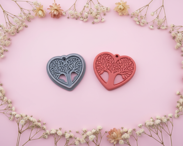 Emporte-pièce cœur Arbre de Vie 30 ou 35 mm – Découpe bijoux pâte polymère – Outil boucles d’oreilles DIY – Fabriqué en France. EP-67