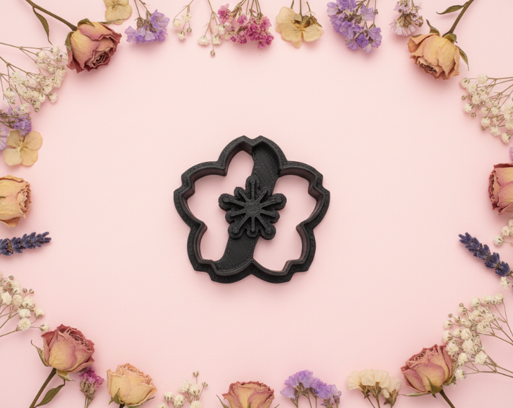 Emporte-pièce fleur Sakura 20 à 45 mm – Découpe fleur japonaise pour pâte polymère et bijoux DIY