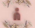 Emporte-pièce arche géométrique motif chevron – bijoux pâte polymère – 40 à 55 mm – EP-241