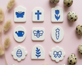 Kit emporte-pièces Pâques pâte polymère – set bijoux DIY – moules fleurs œuf papillon abeille – outils création boucles d’oreilles – idée cadeau
