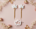 Emporte-pièce pour boucles d’oreilles – Fleur lotus ajourée – DIY argile polymère EP-03