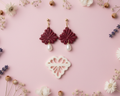 Emporte-pièce pour bijoux – DIY boucles d’oreilles – Forme éventail floral ajouré – 3,5 cm EP-02