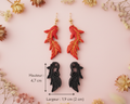 Emporte-pièces bijoux poisson stylisé – lot de 2 gauche droite – 4,7 cm – DIY. EP-98