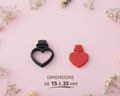 Emporte-pièce cœur pendentif – bijoux pâte polymère – cutter boucles d’oreilles DIY – forme cœur romantique – 15 à 35 mm – fabriqué en France. EP-138