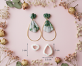 Lot de 2 emporte-pièces pour boucles d’oreilles – Formes cœur ajourées – DIY argile polymère