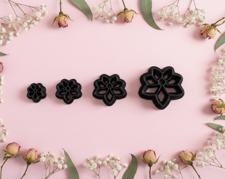 Emporte-pièce pampille fleur ajourée – Bijoux DIY – 4 tailles disponibles de 30 à 45 mm