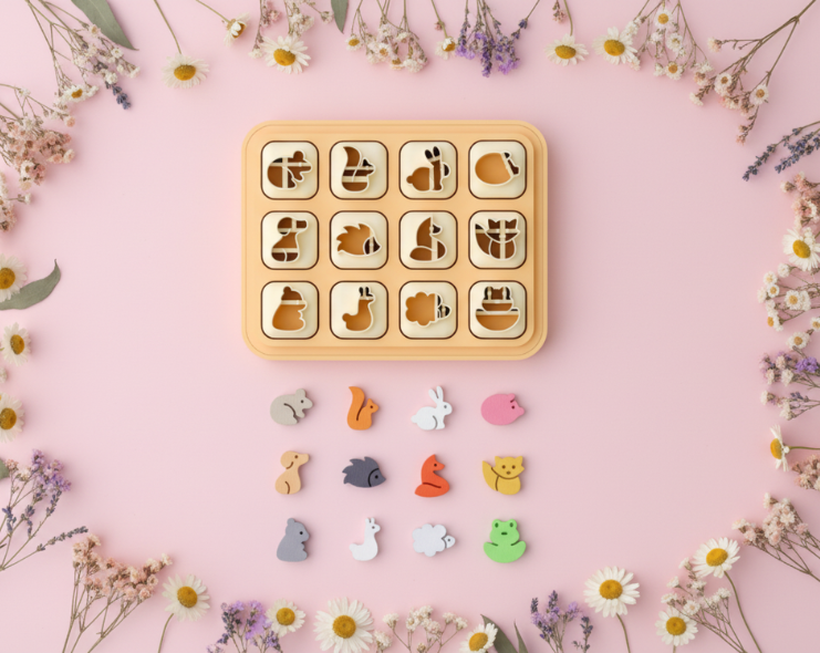 Set mini emporte-pièces animaux – 12 modèles – cutter pâte polymère bijoux DIY – avec ou sans socle – EP-332 – fabriqué en France