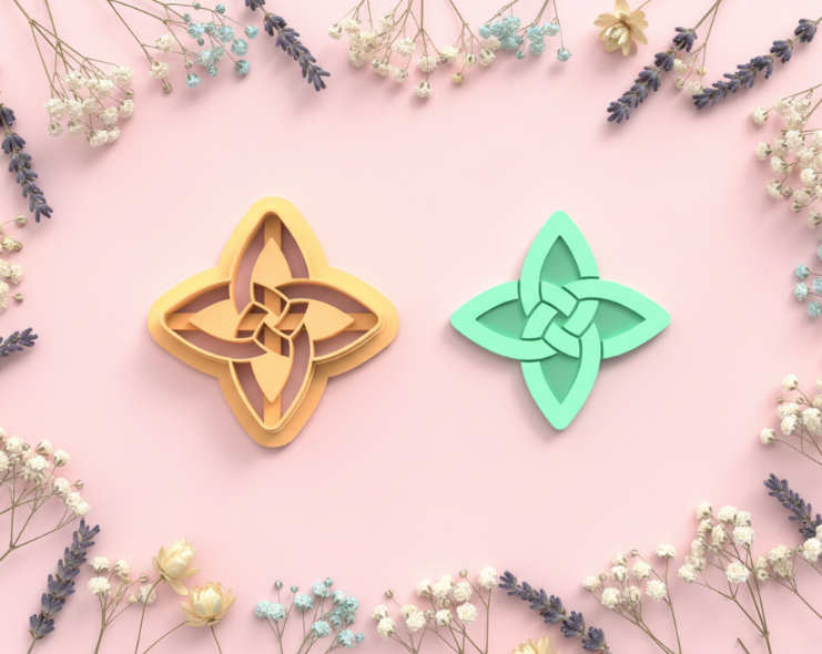 Emporte-pièce croix celtique – pâte polymère bijoux DIY – 25 à 45 mm – EP-339 – fabriqué en France