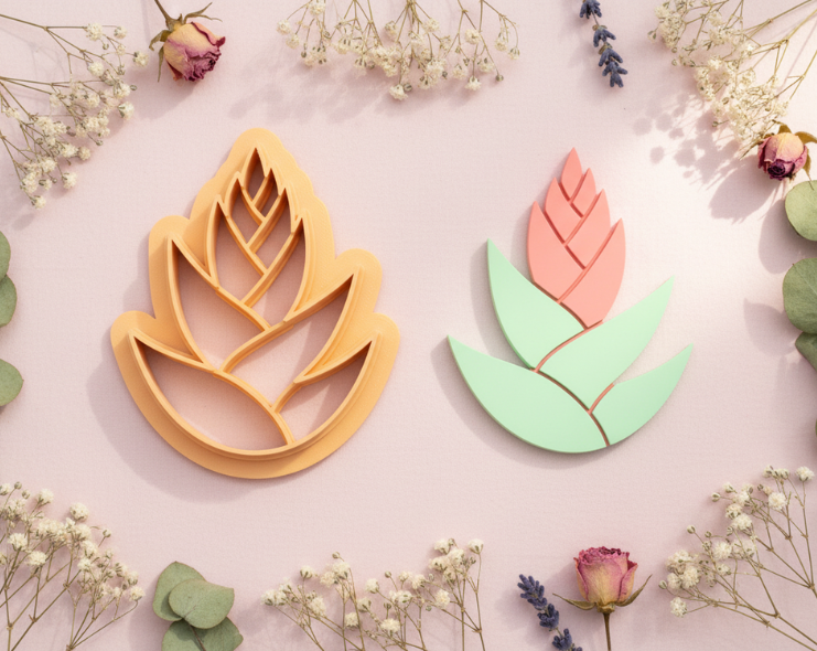 Emporte-pièce orchidée Dendrobium – pâte polymère bijoux DIY – 25 à 45 mm – EP-355 – fabriqué en France