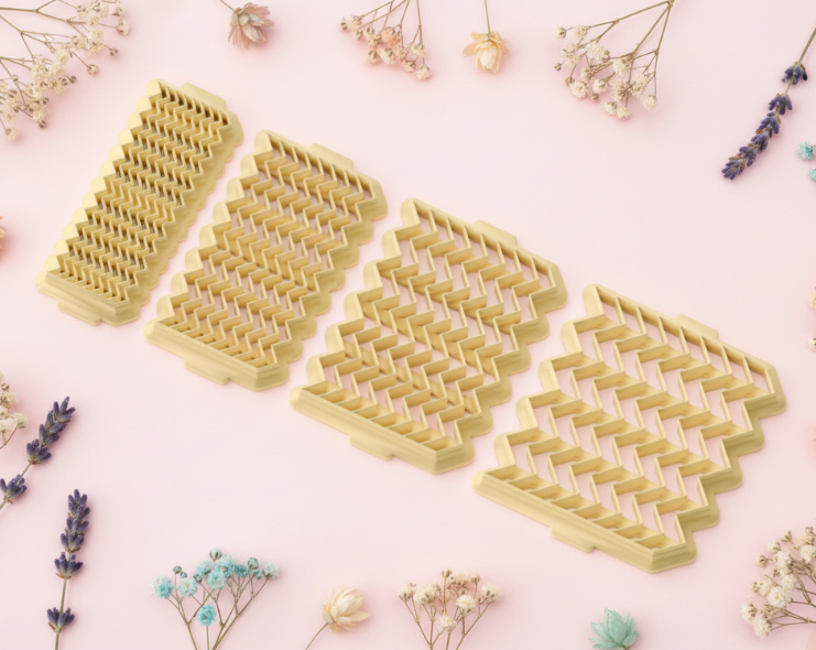 Emporte-pièce bandes zigzag – pâte polymère bijoux DIY – 4, 6, 8 ou 10 mm – fabriqué en France