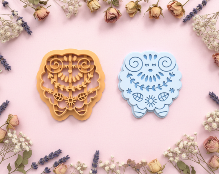 Emporte-pièce mouton mandala – pâte polymère bijoux DIY – 25 à 45 mm – EP-377 – fabriqué en France
