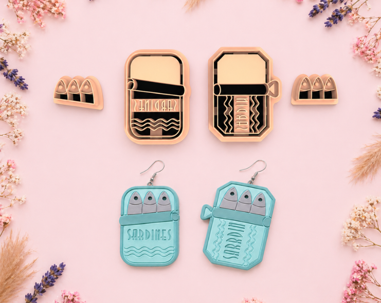 Emporte-pièce boîtes de sardines DIY – lot de 4 – 35 à 50 mm – EP-408