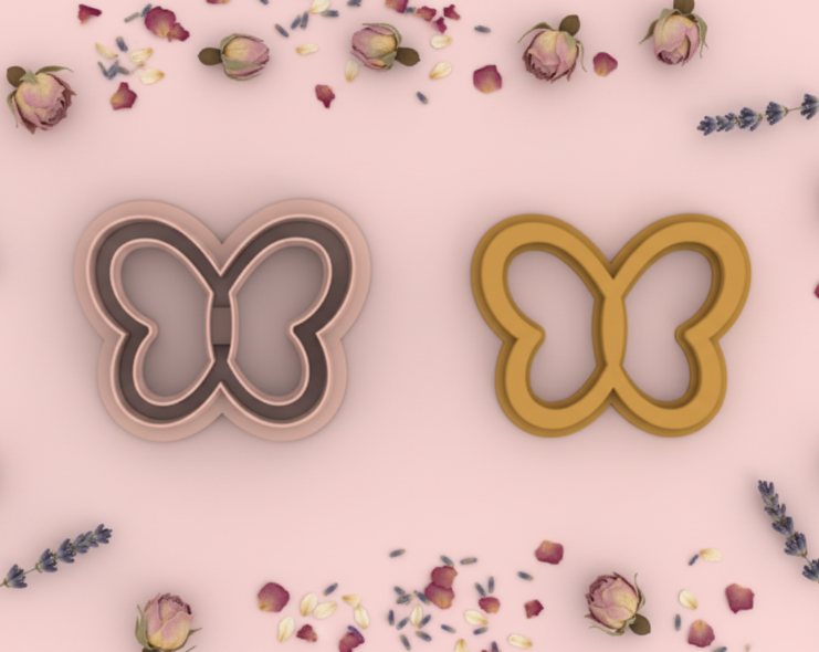 Emporte-pièce papillon minimaliste DIY – 30 à 45 mm – EP-413
