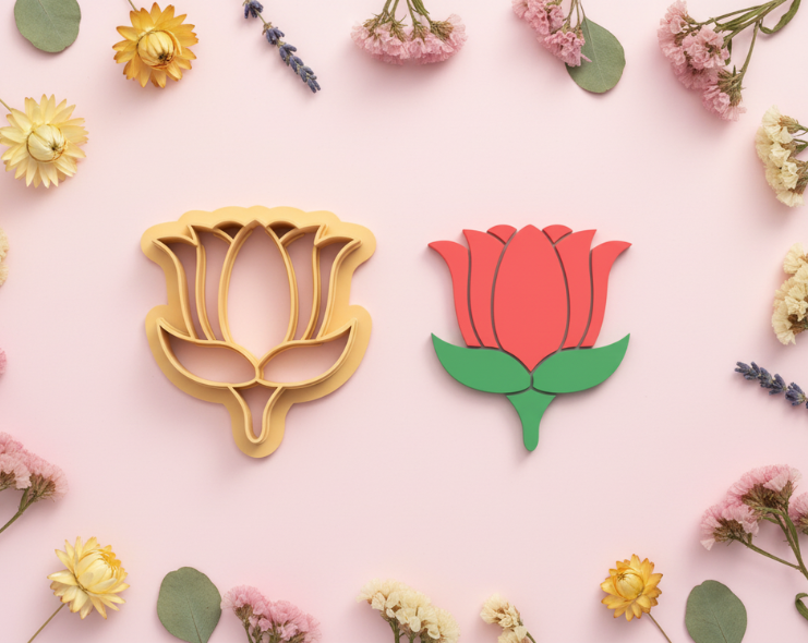 Emporte-pièce Tulipe stylisée DIY – 25 à 45 mm – EP-425