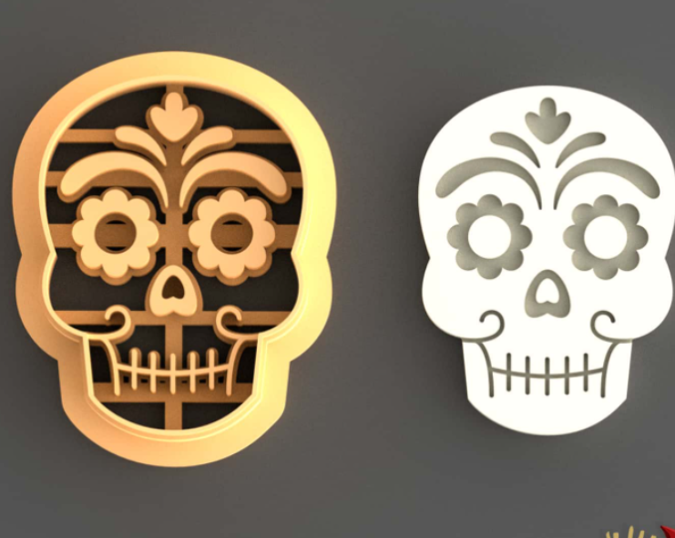 Emporte-pièce tête calavera DIY – 25 à 45 mm – EP-427