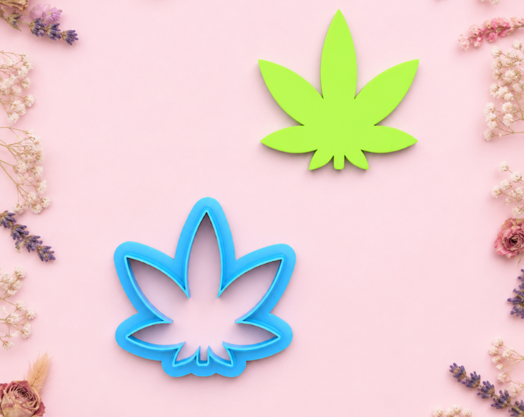 Emporte-pièce feuille cannabis marijuana – 20 à 40 mm – EP-429