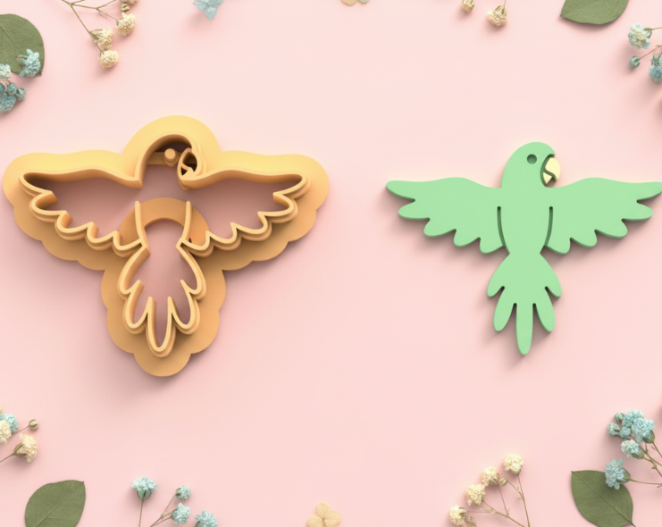 Emporte-pièce perroquet volant DIY – 30 à 50 mm – EP-436
