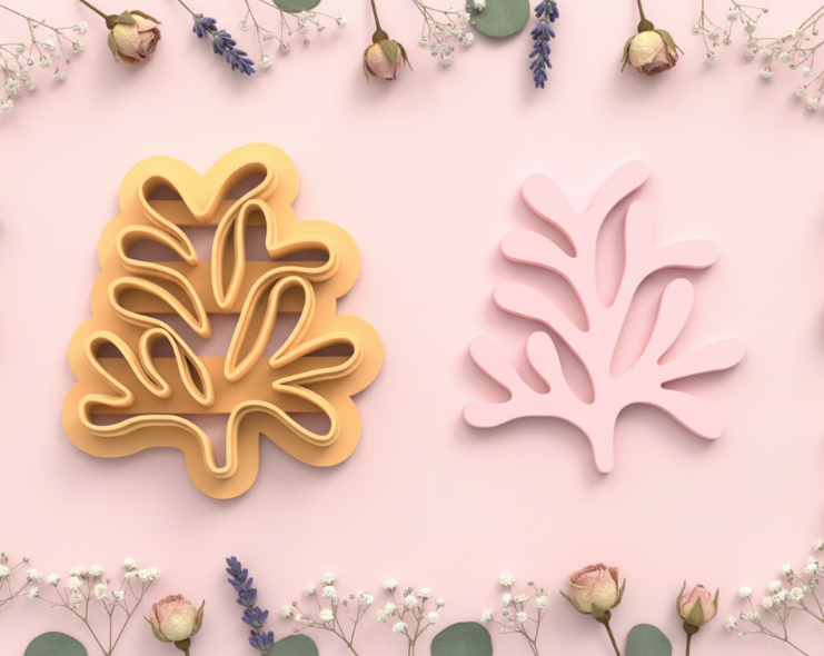 Emporte-pièce corail abstrait DIY – 20 à 45 mm – EP-438
