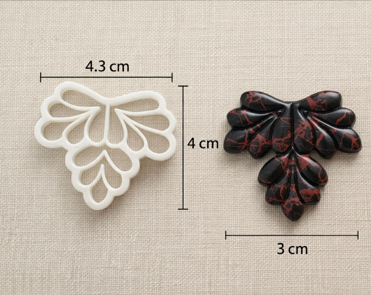 Emporte-pièce feuille ajourée – 4,3 × 4 cm. EP-85
