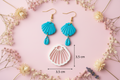 Emporte-pièce pour bijoux – DIY boucles d’oreilles – Coquillage ajouré – 1 pièce. EP-11