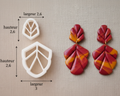Emporte-pièces pour boucles d’oreilles – DIY bijoux – Feuilles graphiques ajourées – Lot de 2 tailles. EP-10