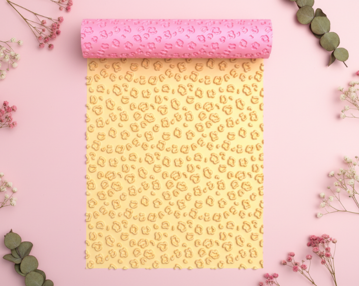 Rouleau texture léopard – pâte polymère bijoux DIY – 10 cm x 2 cm – fabriqué en France
