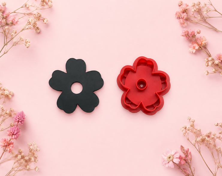 Emporte-pièce fleur minimaliste DIY – 20 à 40 mm – EP-443