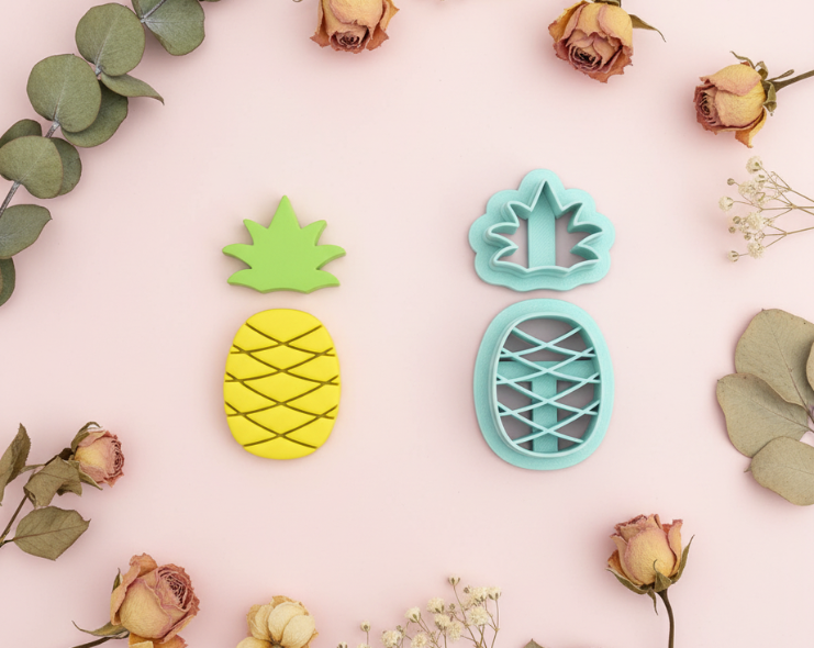 Emporte-pièce ananas tropical pour bijoux et créations DIY – lot de 2 – EP-509