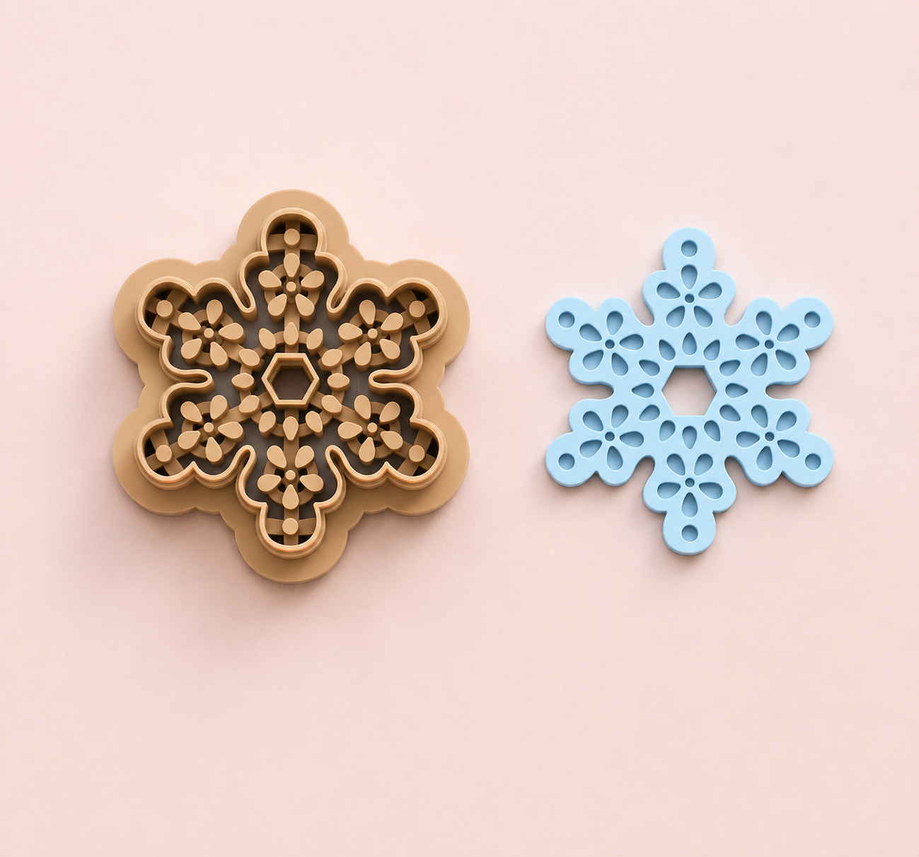 Emporte-pièce Flocon de neige ajouré – 25 à 45 mm – EP-662