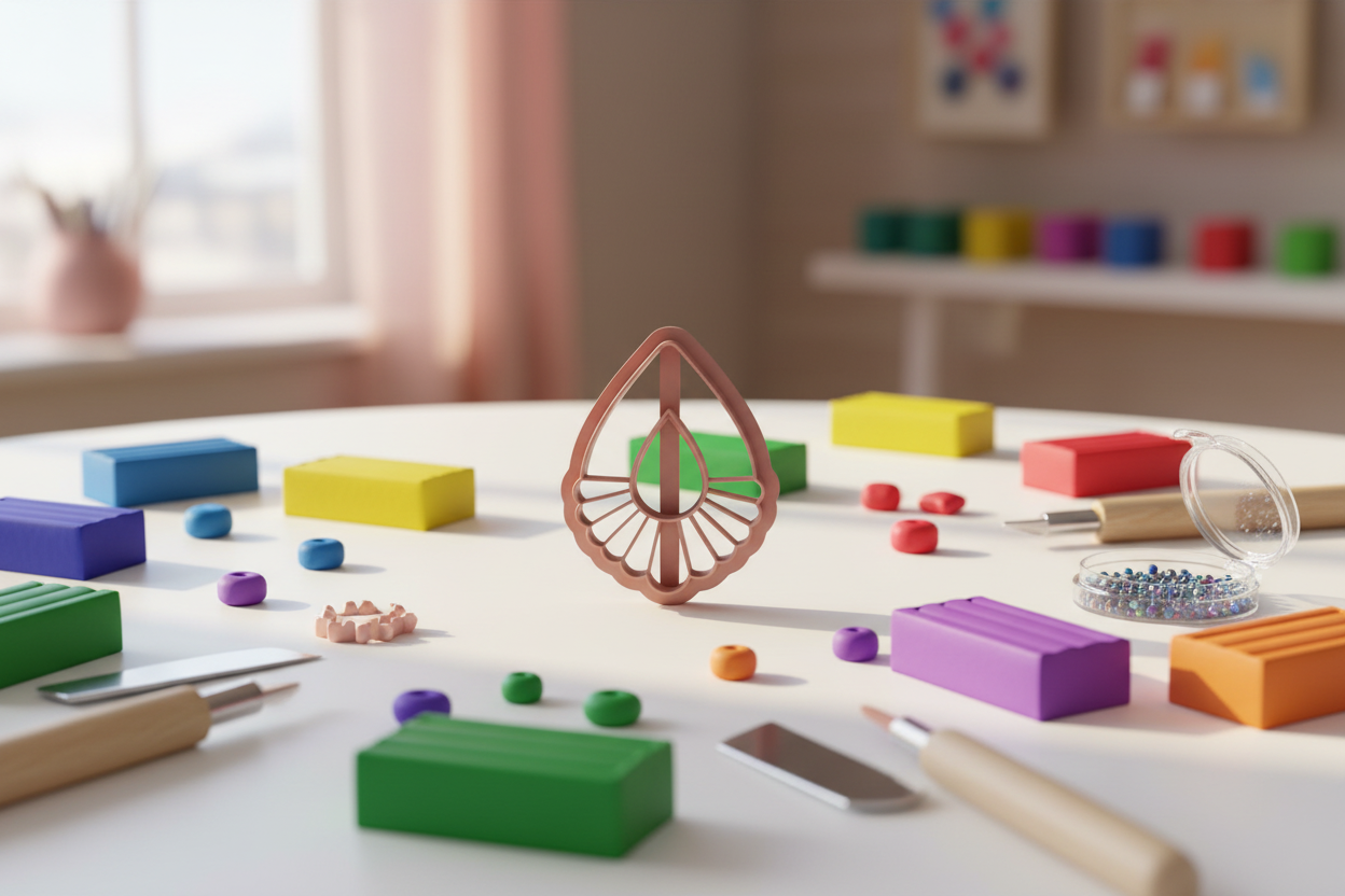 Emporte-pièce goutte bohème ajourée – bijoux pâte polymère – 30 à 45 mm – EP-240