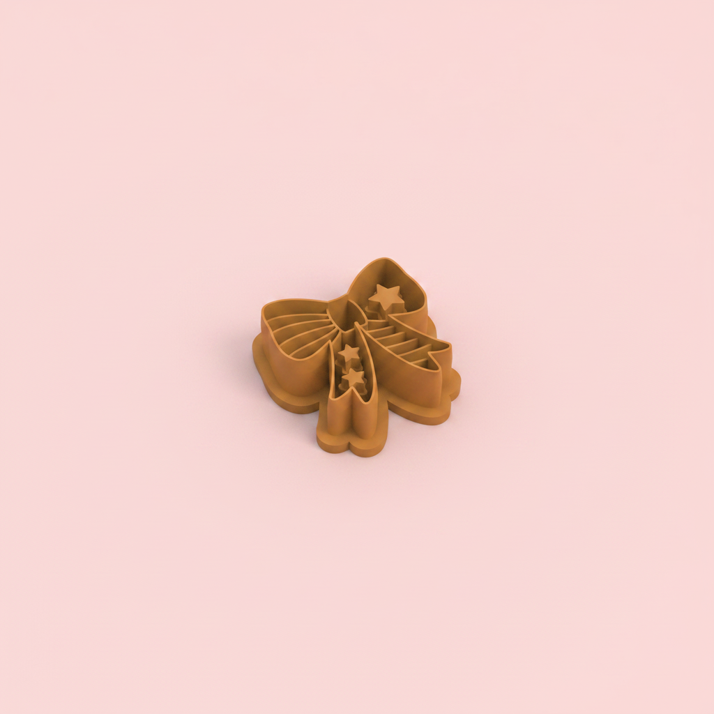 Emporte-pièce nœud étoilé kawaii – bijoux DIY – 20 à 35 mm – EP-492
