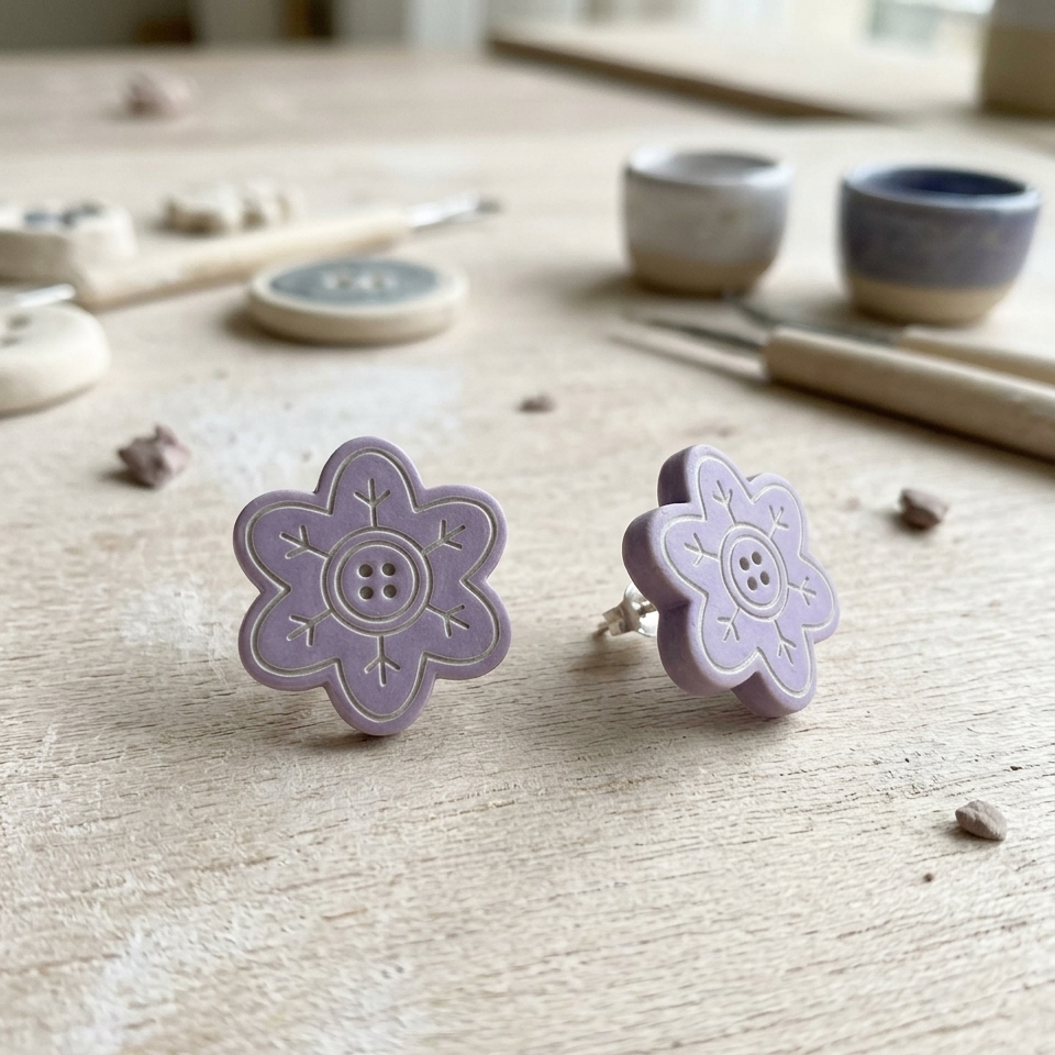 Emporte-pièce Fleur bouton couture – 20 à 35 mm – EP-534