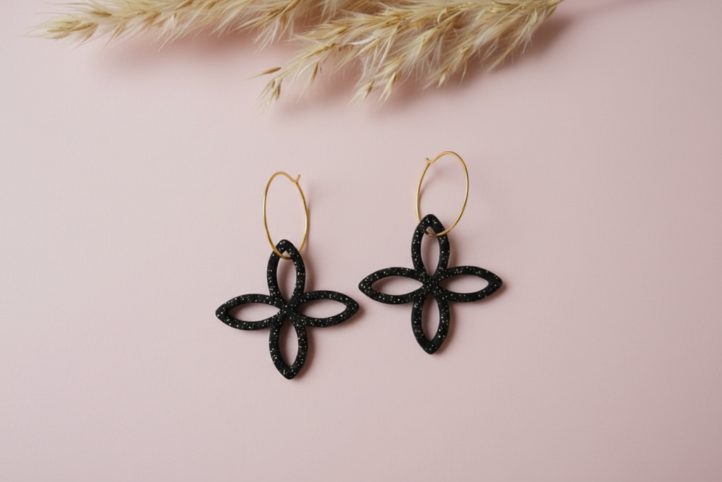 Emporte-pièce pour boucles d’oreilles – DIY bijoux – Fleur ajourée – Création pampilles. EP-06
