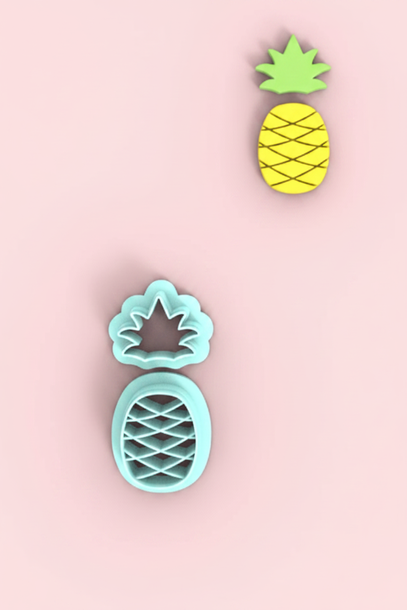 Emporte-pièce ananas tropical pour bijoux et créations DIY – lot de 2 – EP-509