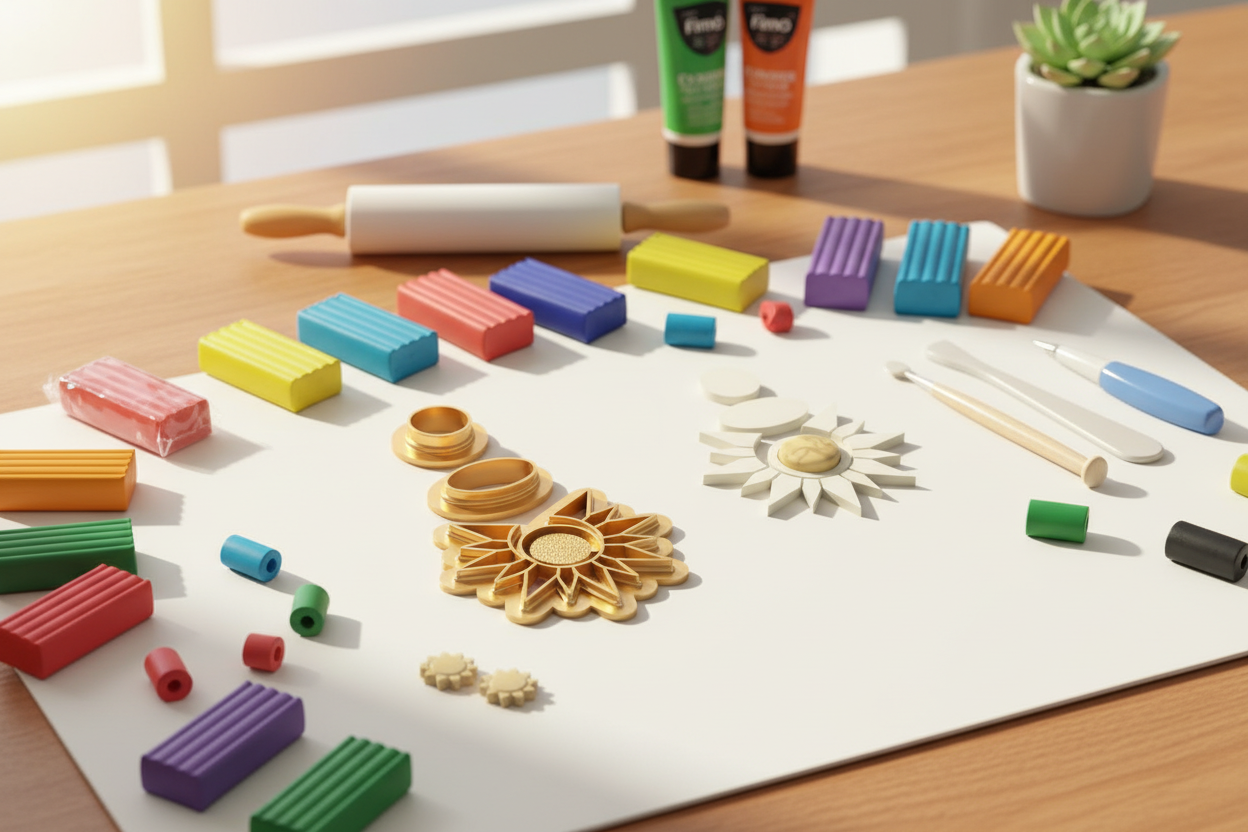 Emporte-pièces soleil rayonnant – lot de 3 cutters pâte polymère – bijoux DIY pampilles – design solaire moderne – 40 à 60 mm – EP-261 – fabriqué en France