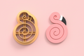 Emporte-pièce flamant rose stylisé – cutter pâte polymère bijoux – pampilles design spiralé moderne – 25 à 45 mm – EP-258 – fabriqué en France
