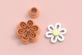 Emporte-pièces fleur marguerite stylisée & rond – lot de 2 – bijoux pâte polymère – 25 à 45 mm – EP-218