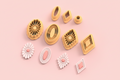 Emporte-pièces bijoux pâte polymère – formes ovales, losange & fleurs – lot de 7 – DIY boucles d’oreilles