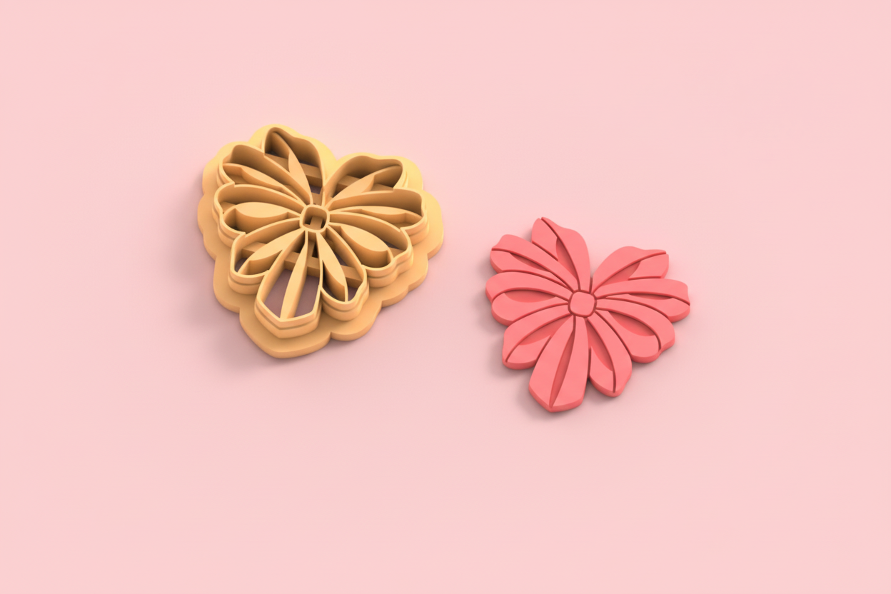 Emporte-pièces bijoux pâte polymère – formes géométriques & fleurs –  25 à 45 mm – DIY boucles d’oreilles – EP-250